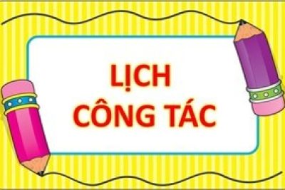 Lịch công tác tháng 12