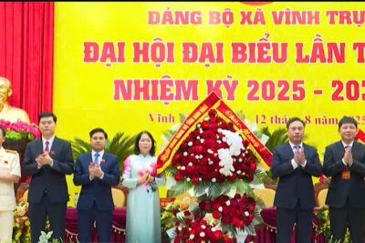 ĐẠI HỘI ĐẠI BIỂU ĐẢNG BỘ XÃ VĨNH TRỤ LẦN THỨ NHẤT