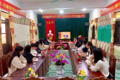 CHI BỘ TRƯỜNG MẦM NON NHÂN CHÍNH THAM GIA HỌC TẬP, QUÁN TRIỆT NGHỊ QUYẾT ĐẠI HỘI ĐẠI BIỂU TOÀN QUỐC LẦN THỨ XIV CỦA ĐẢNG