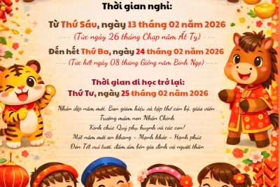 Lịch nghỉ Tết Nguyên đán năm 2026