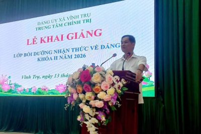 LỄ KHAI GIẢNG LỚP NHẬN THỨC VỀ ĐẢNG KHÓA II – NĂM 2026